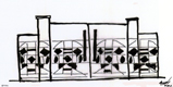 Dessin premier &eacute;tat Portail Rueil
